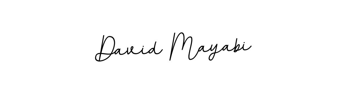 How to make David Mayabi name signature. Use BallpointsItalic-DORy9 style for creating short signs online. This is the latest handwritten sign. David Mayabi signature style 11 images and pictures png