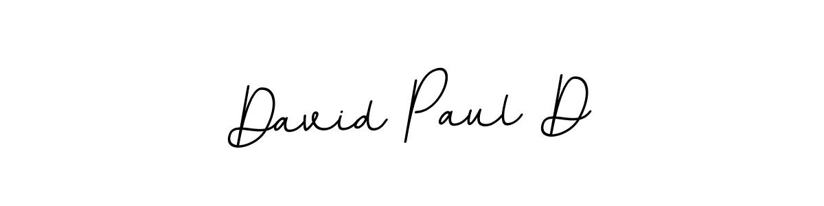 Design your own signature with our free online signature maker. With this signature software, you can create a handwritten (BallpointsItalic-DORy9) signature for name David Paul D. David Paul D signature style 11 images and pictures png