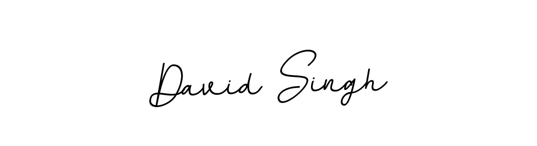 How to make David Singh name signature. Use BallpointsItalic-DORy9 style for creating short signs online. This is the latest handwritten sign. David Singh signature style 11 images and pictures png