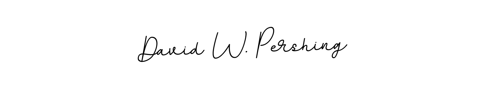 Make a beautiful signature design for name David W. Pershing. With this signature (BallpointsItalic-DORy9) style, you can create a handwritten signature for free. David W. Pershing signature style 11 images and pictures png