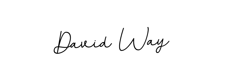 Design your own signature with our free online signature maker. With this signature software, you can create a handwritten (BallpointsItalic-DORy9) signature for name David Way. David Way signature style 11 images and pictures png
