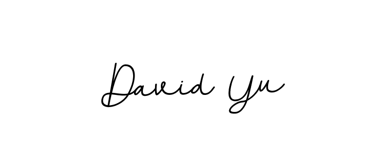 Design your own signature with our free online signature maker. With this signature software, you can create a handwritten (BallpointsItalic-DORy9) signature for name David Yu. David Yu signature style 11 images and pictures png