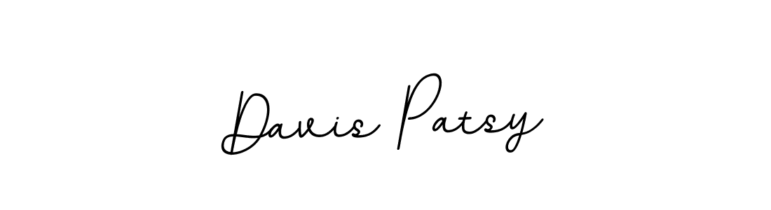 How to make Davis Patsy name signature. Use BallpointsItalic-DORy9 style for creating short signs online. This is the latest handwritten sign. Davis Patsy signature style 11 images and pictures png