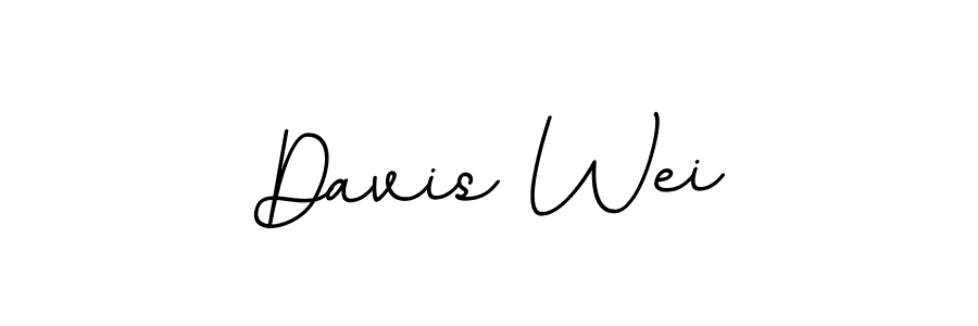 The best way (BallpointsItalic-DORy9) to make a short signature is to pick only two or three words in your name. The name Davis Wei include a total of six letters. For converting this name. Davis Wei signature style 11 images and pictures png