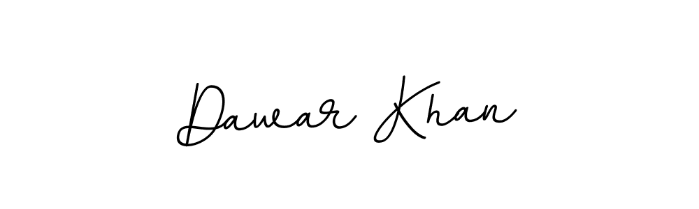 Use a signature maker to create a handwritten signature online. With this signature software, you can design (BallpointsItalic-DORy9) your own signature for name Dawar Khan. Dawar Khan signature style 11 images and pictures png