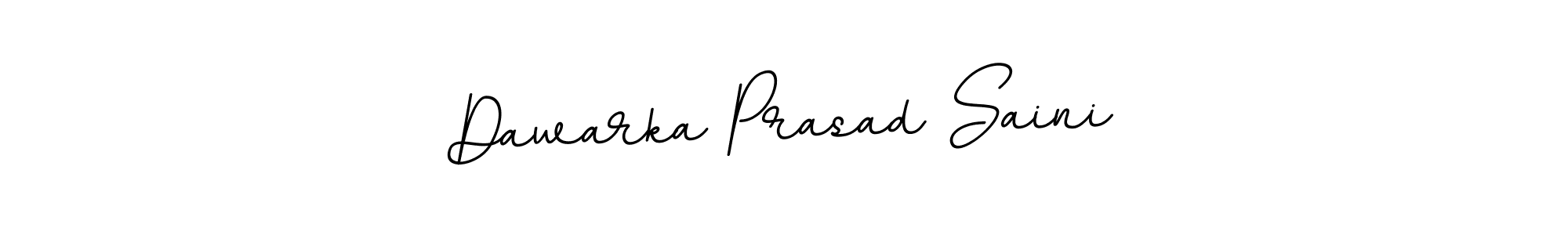 Design your own signature with our free online signature maker. With this signature software, you can create a handwritten (BallpointsItalic-DORy9) signature for name Dawarka Prasad Saini. Dawarka Prasad Saini signature style 11 images and pictures png