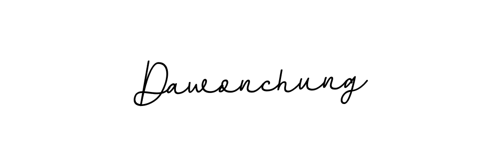 if you are searching for the best signature style for your name Dawonchung. so please give up your signature search. here we have designed multiple signature styles  using BallpointsItalic-DORy9. Dawonchung signature style 11 images and pictures png