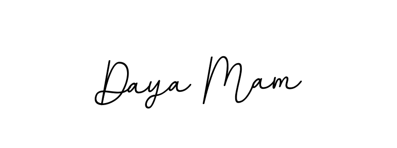 The best way (BallpointsItalic-DORy9) to make a short signature is to pick only two or three words in your name. The name Daya Mam include a total of six letters. For converting this name. Daya Mam signature style 11 images and pictures png