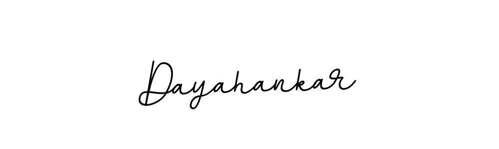 Create a beautiful signature design for name Dayahankar. With this signature (BallpointsItalic-DORy9) fonts, you can make a handwritten signature for free. Dayahankar signature style 11 images and pictures png