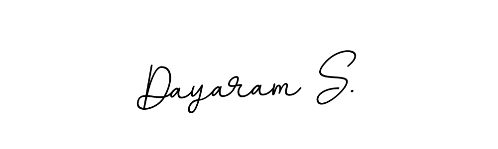 How to make Dayaram S. name signature. Use BallpointsItalic-DORy9 style for creating short signs online. This is the latest handwritten sign. Dayaram S. signature style 11 images and pictures png