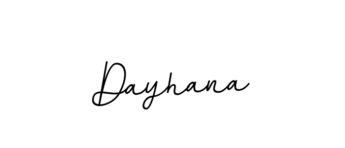 Use a signature maker to create a handwritten signature online. With this signature software, you can design (BallpointsItalic-DORy9) your own signature for name Dayhana. Dayhana signature style 11 images and pictures png