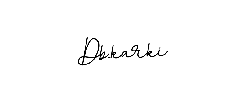 Create a beautiful signature design for name Db.karki. With this signature (BallpointsItalic-DORy9) fonts, you can make a handwritten signature for free. Db.karki signature style 11 images and pictures png