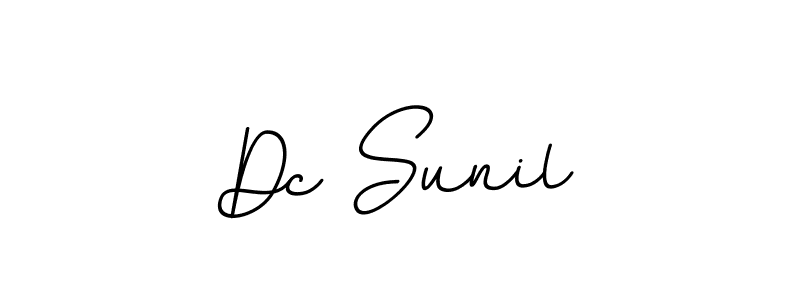 How to make Dc Sunil name signature. Use BallpointsItalic-DORy9 style for creating short signs online. This is the latest handwritten sign. Dc Sunil signature style 11 images and pictures png