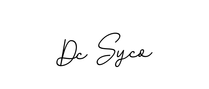 How to make Dc Syco name signature. Use BallpointsItalic-DORy9 style for creating short signs online. This is the latest handwritten sign. Dc Syco signature style 11 images and pictures png