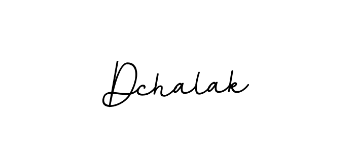 Create a beautiful signature design for name Dchalak. With this signature (BallpointsItalic-DORy9) fonts, you can make a handwritten signature for free. Dchalak signature style 11 images and pictures png