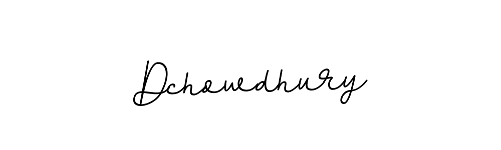 Make a beautiful signature design for name Dchowdhury. With this signature (BallpointsItalic-DORy9) style, you can create a handwritten signature for free. Dchowdhury signature style 11 images and pictures png