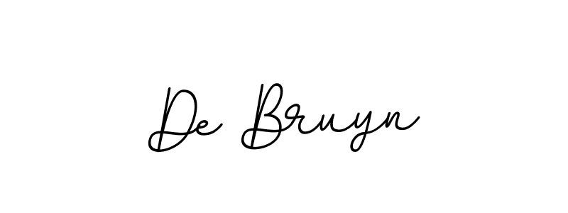 Design your own signature with our free online signature maker. With this signature software, you can create a handwritten (BallpointsItalic-DORy9) signature for name De Bruyn. De Bruyn signature style 11 images and pictures png