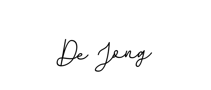 You should practise on your own different ways (BallpointsItalic-DORy9) to write your name (De Jong) in signature. don't let someone else do it for you. De Jong signature style 11 images and pictures png