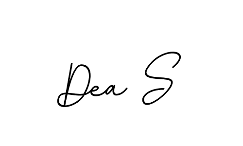 How to make Dea S name signature. Use BallpointsItalic-DORy9 style for creating short signs online. This is the latest handwritten sign. Dea S signature style 11 images and pictures png