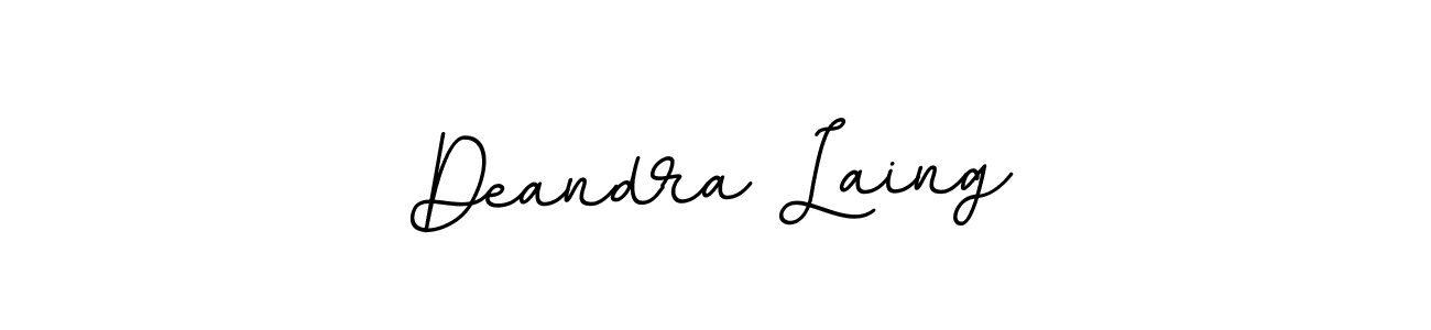 The best way (BallpointsItalic-DORy9) to make a short signature is to pick only two or three words in your name. The name Deandra Laing include a total of six letters. For converting this name. Deandra Laing signature style 11 images and pictures png