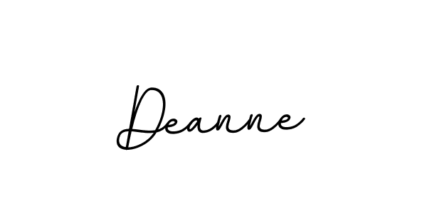 Deanne stylish signature style. Best Handwritten Sign (BallpointsItalic-DORy9) for my name. Handwritten Signature Collection Ideas for my name Deanne. Deanne signature style 11 images and pictures png