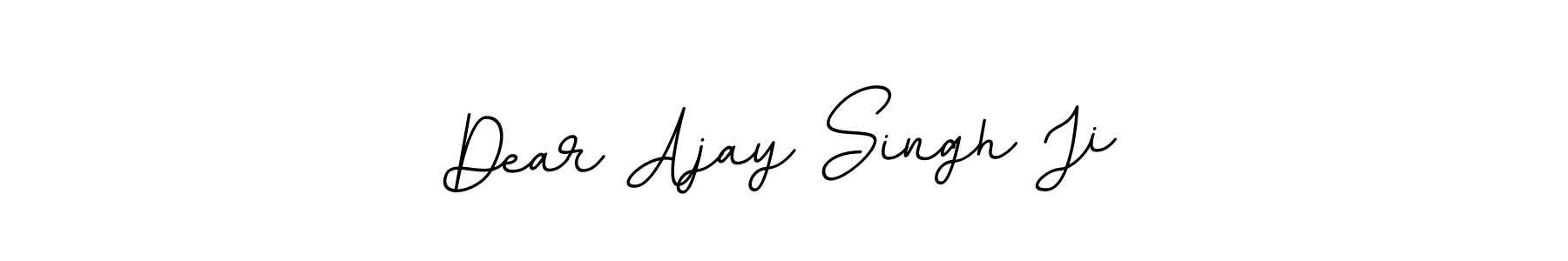 Use a signature maker to create a handwritten signature online. With this signature software, you can design (BallpointsItalic-DORy9) your own signature for name Dear Ajay Singh Ji. Dear Ajay Singh Ji signature style 11 images and pictures png