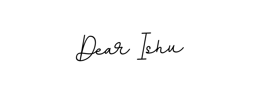 Dear Ishu stylish signature style. Best Handwritten Sign (BallpointsItalic-DORy9) for my name. Handwritten Signature Collection Ideas for my name Dear Ishu. Dear Ishu signature style 11 images and pictures png