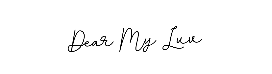 Create a beautiful signature design for name Dear My Luv. With this signature (BallpointsItalic-DORy9) fonts, you can make a handwritten signature for free. Dear My Luv signature style 11 images and pictures png