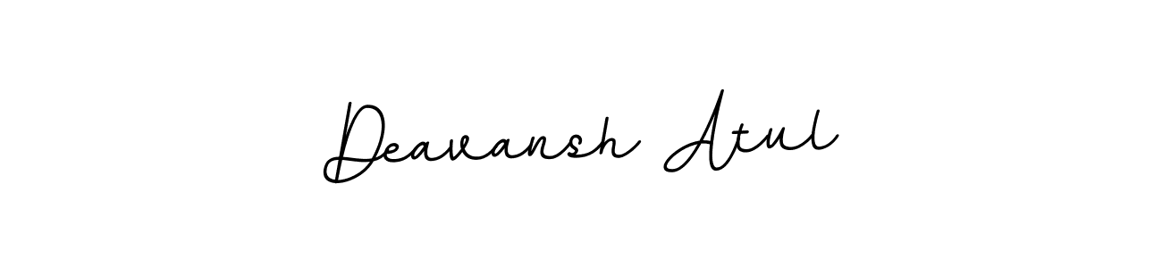 Use a signature maker to create a handwritten signature online. With this signature software, you can design (BallpointsItalic-DORy9) your own signature for name Deavansh Atul. Deavansh Atul signature style 11 images and pictures png