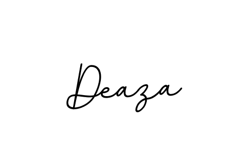 Use a signature maker to create a handwritten signature online. With this signature software, you can design (BallpointsItalic-DORy9) your own signature for name Deaza. Deaza signature style 11 images and pictures png