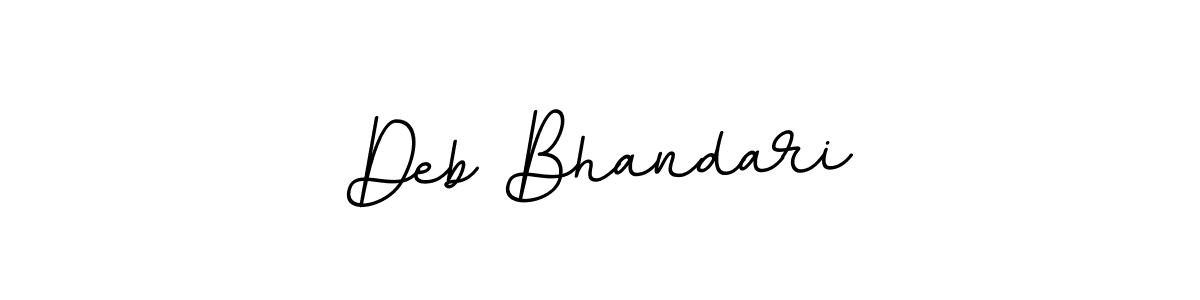 Create a beautiful signature design for name Deb Bhandari. With this signature (BallpointsItalic-DORy9) fonts, you can make a handwritten signature for free. Deb Bhandari signature style 11 images and pictures png