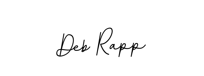 You should practise on your own different ways (BallpointsItalic-DORy9) to write your name (Deb Rapp) in signature. don't let someone else do it for you. Deb Rapp signature style 11 images and pictures png