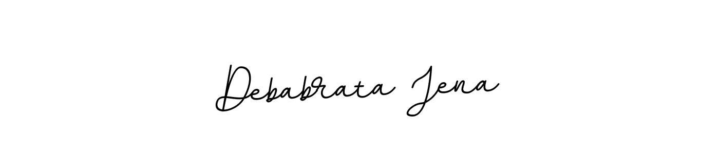 How to make Debabrata Jena name signature. Use BallpointsItalic-DORy9 style for creating short signs online. This is the latest handwritten sign. Debabrata Jena signature style 11 images and pictures png