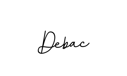 The best way (BallpointsItalic-DORy9) to make a short signature is to pick only two or three words in your name. The name Debac include a total of six letters. For converting this name. Debac signature style 11 images and pictures png