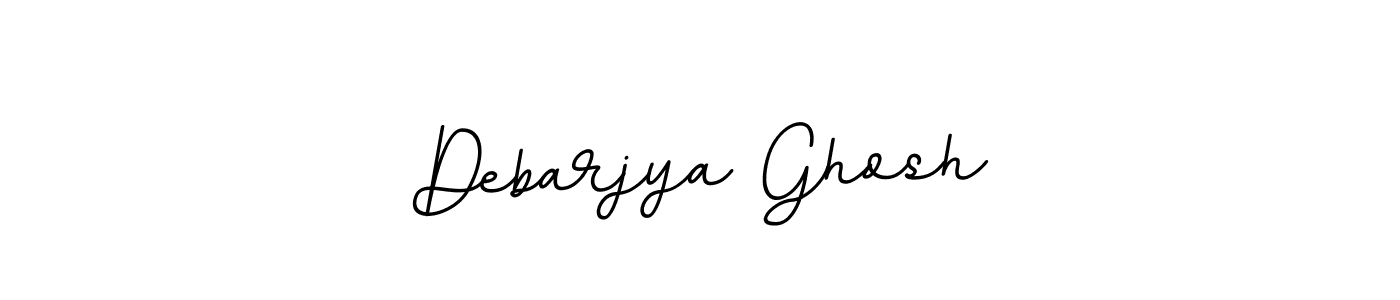 How to make Debarjya Ghosh name signature. Use BallpointsItalic-DORy9 style for creating short signs online. This is the latest handwritten sign. Debarjya Ghosh signature style 11 images and pictures png