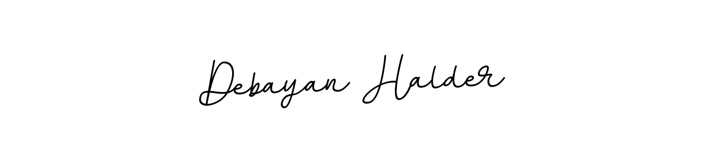 The best way (BallpointsItalic-DORy9) to make a short signature is to pick only two or three words in your name. The name Debayan Halder include a total of six letters. For converting this name. Debayan Halder signature style 11 images and pictures png