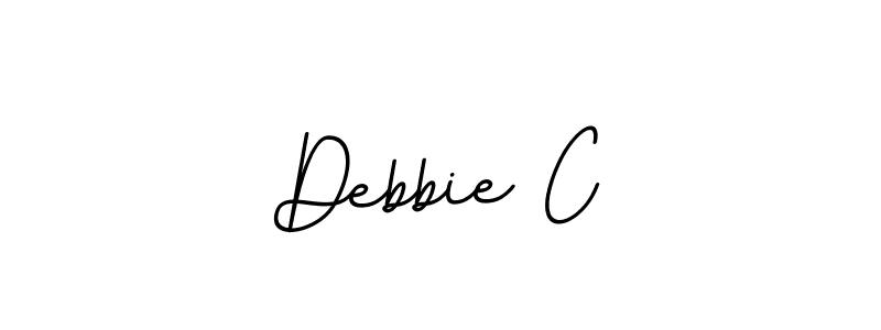 Create a beautiful signature design for name Debbie C. With this signature (BallpointsItalic-DORy9) fonts, you can make a handwritten signature for free. Debbie C signature style 11 images and pictures png