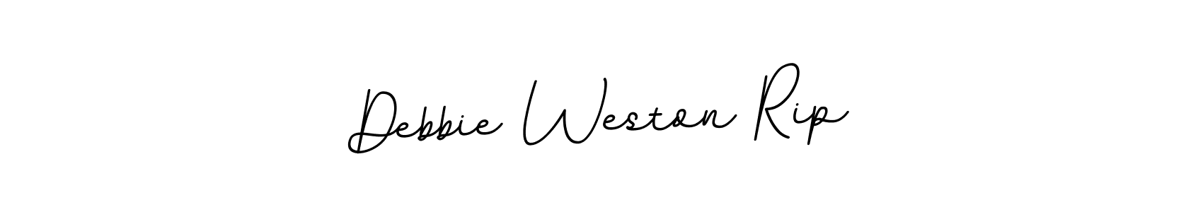 Use a signature maker to create a handwritten signature online. With this signature software, you can design (BallpointsItalic-DORy9) your own signature for name Debbie Weston Rip. Debbie Weston Rip signature style 11 images and pictures png