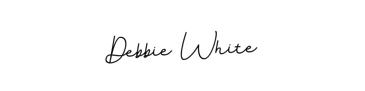Make a beautiful signature design for name Debbie White. With this signature (BallpointsItalic-DORy9) style, you can create a handwritten signature for free. Debbie White signature style 11 images and pictures png