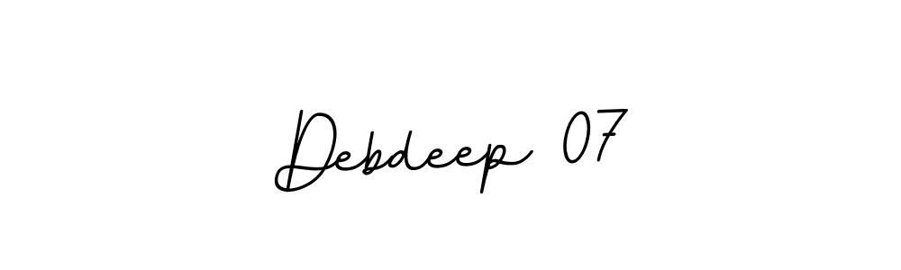 It looks lik you need a new signature style for name Debdeep 07. Design unique handwritten (BallpointsItalic-DORy9) signature with our free signature maker in just a few clicks. Debdeep 07 signature style 11 images and pictures png