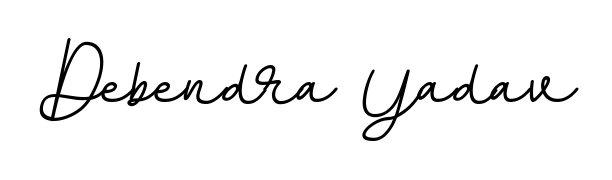 Get inspired by this graceful BallpointsItalic-DORy9 signature style for name Debendra Yadav. Smooth loops and balanced proportions for everyday use. Debendra Yadav signature style 11 images and pictures png