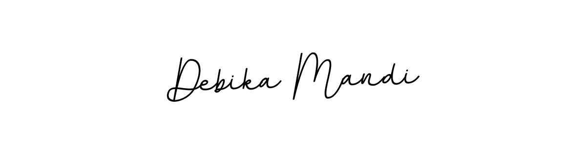 Create a beautiful signature design for name Debika Mandi. With this signature (BallpointsItalic-DORy9) fonts, you can make a handwritten signature for free. Debika Mandi signature style 11 images and pictures png