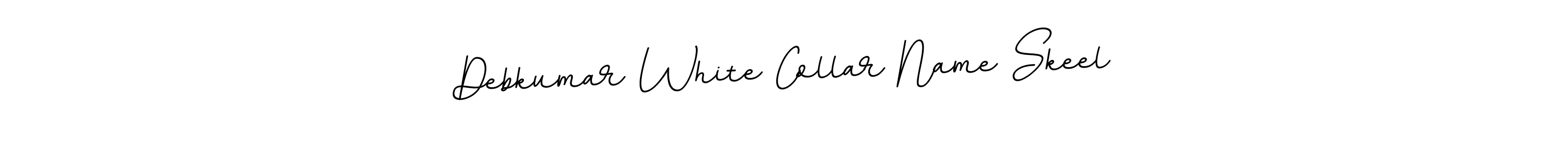 Create a beautiful signature design for name Debkumar White Collar Name Skeel. With this signature (BallpointsItalic-DORy9) fonts, you can make a handwritten signature for free. Debkumar White Collar Name Skeel signature style 11 images and pictures png