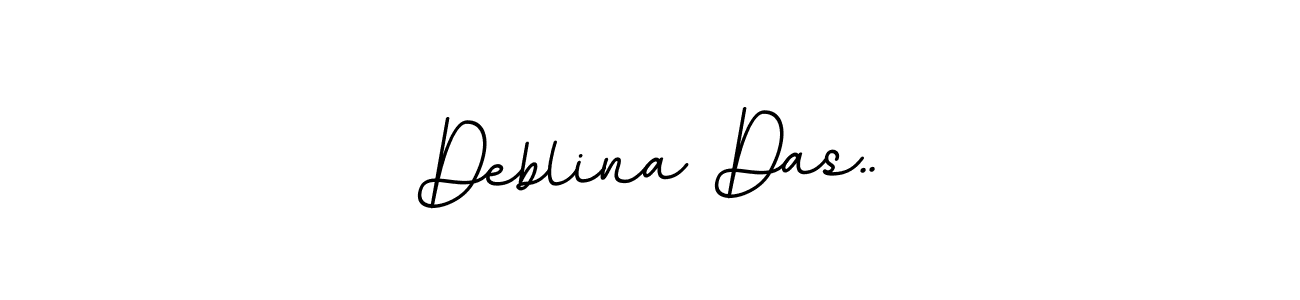 The best way (BallpointsItalic-DORy9) to make a short signature is to pick only two or three words in your name. The name Deblina Das.. include a total of six letters. For converting this name. Deblina Das.. signature style 11 images and pictures png