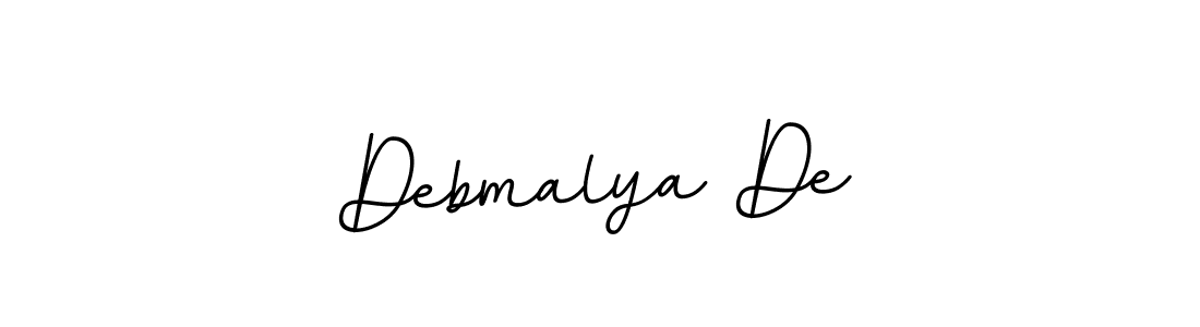 How to make Debmalya De name signature. Use BallpointsItalic-DORy9 style for creating short signs online. This is the latest handwritten sign. Debmalya De signature style 11 images and pictures png