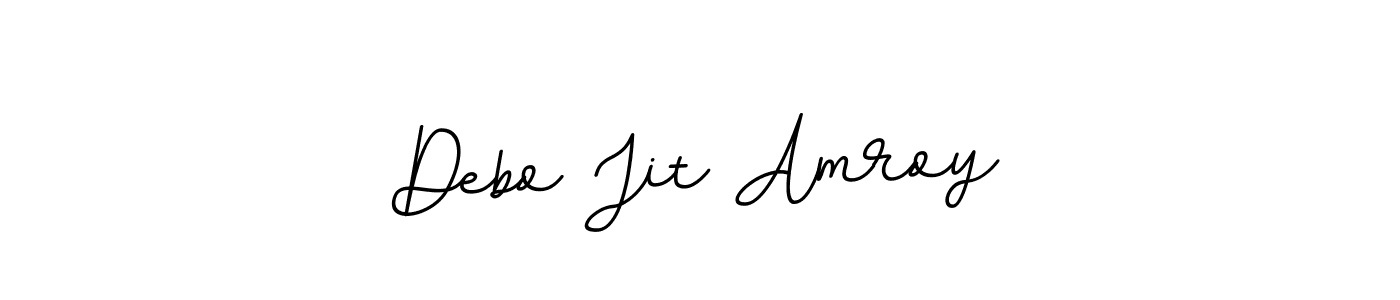 You should practise on your own different ways (BallpointsItalic-DORy9) to write your name (Debo Jit Amroy) in signature. don't let someone else do it for you. Debo Jit Amroy signature style 11 images and pictures png