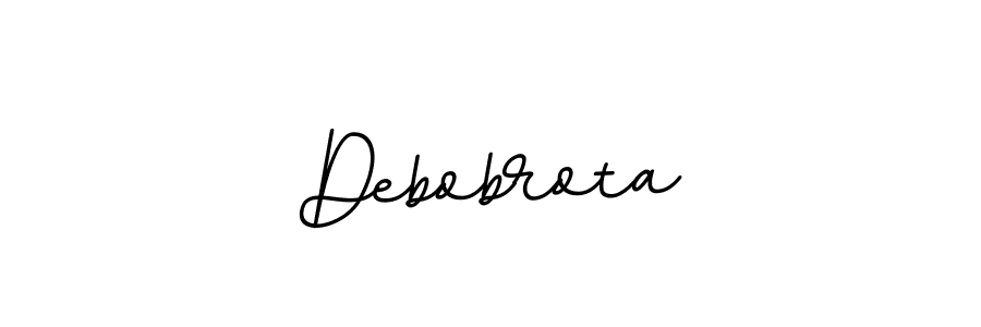 Make a beautiful signature design for name Debobrota. With this signature (BallpointsItalic-DORy9) style, you can create a handwritten signature for free. Debobrota signature style 11 images and pictures png