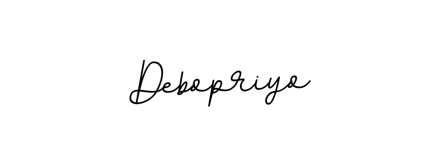 Design your own signature with our free online signature maker. With this signature software, you can create a handwritten (BallpointsItalic-DORy9) signature for name Debopriyo. Debopriyo signature style 11 images and pictures png
