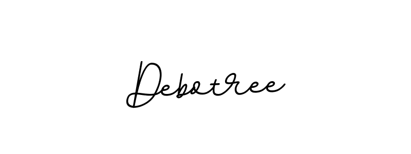 Design your own signature with our free online signature maker. With this signature software, you can create a handwritten (BallpointsItalic-DORy9) signature for name Debotree. Debotree signature style 11 images and pictures png