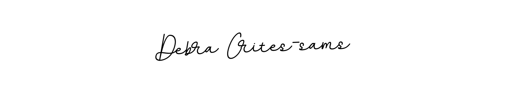 Use a signature maker to create a handwritten signature online. With this signature software, you can design (BallpointsItalic-DORy9) your own signature for name Debra Crites-sams. Debra Crites-sams signature style 11 images and pictures png